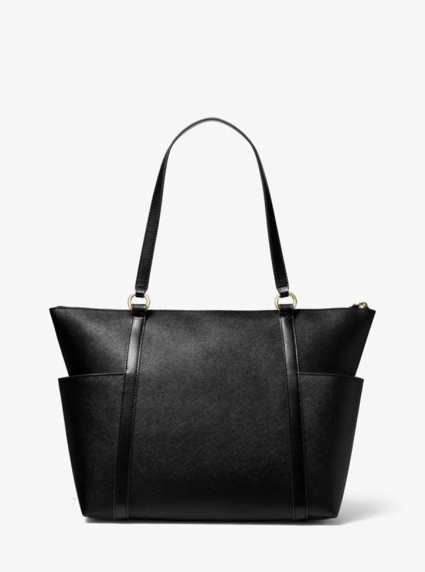 Damske Prenosná Taška Michael Kors Sullivan Large Saffiano Leather Top-Zip Čierne - Kabelky Michael Kors Slevy | WHXGC-5316